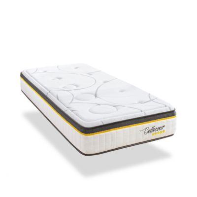Matelas Bellecour 3.0 - Hybride ressorts ensachés + mémoire de forme - 30 cm - 90x200 cm
