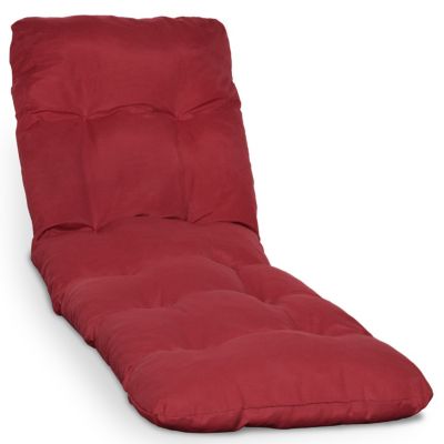 Matelas Coussin pour Bain de soleil Flair RL Rouge 190x60x8cm