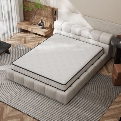 Matelas en Mousse 140x190 cm, Confort ferme,Épaisseur 16 cm,Réversible à Deux Faces