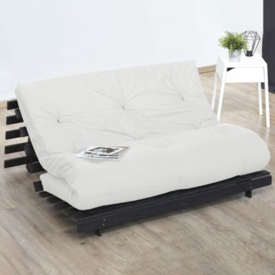Matelas Futon Latex + Fibres Ecru 90x190