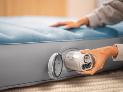 Matelas gonflable Prestige Downy 2 places avec pompe rechargeable - Intex