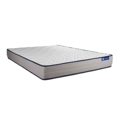 Matelas Hybride 22cm d'épaisseur - 5 zones de confort - Confort ferme - Sommier tapissier en kit - Avec couette et oreillers