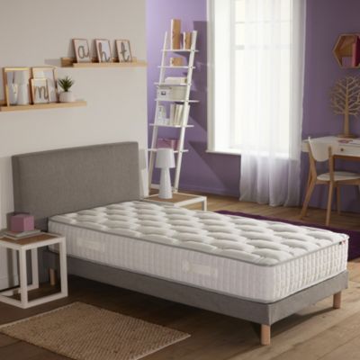 Matelas hybride 7 zones Mémoire de forme soutien ferme 90x200