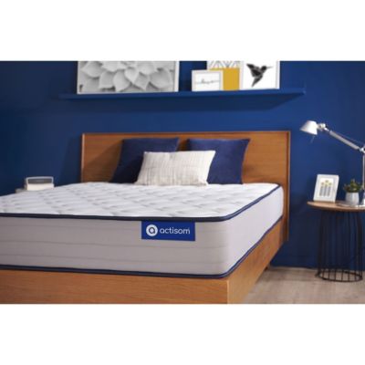 Matelas Hybride - Confort ferme et accueil tonique - 22 d'épaisseur, 5 zones de confort - Nuits paisibles à deux