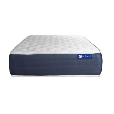Matelas Hybride - Confort mi ferme et accueil équilibré - 22 d'épaisseur, 5 zones de confort - Aération naturelle