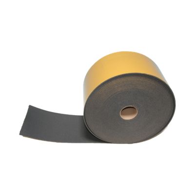 Matelas isolant adhésif classement M1 pour conduit en traversée de mur ou dalle rouleau de 25 mètres largeur 220 mm
