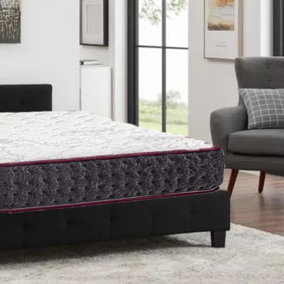 Matelas KERIA King Size 180x200x24 cm, réversible en mousse mémoire de forme haute adaptabilité et indépendance du couchage