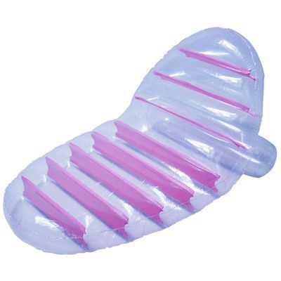 Matelas lounger gonflable transparent