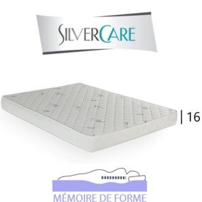 Matelas à mémoire de forme CRESCENDO Silvercare épaisseur 16 cm dont 4 cm 42 kg/m3 pour canapé express 70 cm ITALIAN SPIRIT