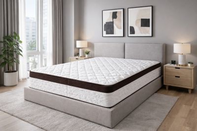 Matelas Memory Deluxe 140x200 cm - Hauteur 21 cm - Soutien Très Ferme - Confort Optimal - Usage Quotidien - Doux Repos