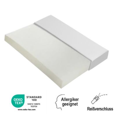Matelas mousse 140x200 cm - Matelas ergonomique, respirant, antidérapant - Mousse - Sans matelas - Blanc