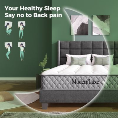Matelas Orthopédique 160x200 cm - Ressorts ensachés 7 Zones, Fermeté H3 Moyenne, Épaisseur 20 cm, Respirant et Aéré - Blanc