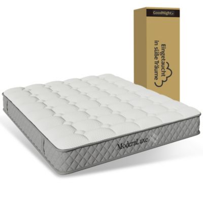 Matelas Orthopédique 160x200 cm - Ressorts ensachés 7 Zones, Fermeté H3 Moyenne, Épaisseur 20 cm, Respirant et Aéré - Blanc