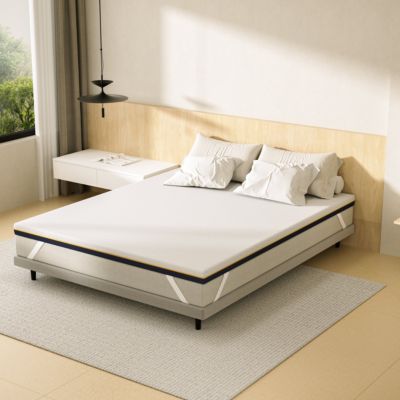 Matelas, épaisseur 180 x 200 x 7,5 cm, mousse à mémoire de forme, ergonomique, lavable, antiallergique