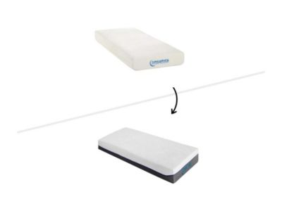 Matelas relaxation 80x200 cm dreamea accueil moelleux soutien ferme épaisseur 20 cm