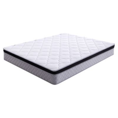 Matelas à ressorts 140 x 200 cm - 25 cm d'épaisseur - Fermeté H3 - avec soutien lombaire - matelas roulé