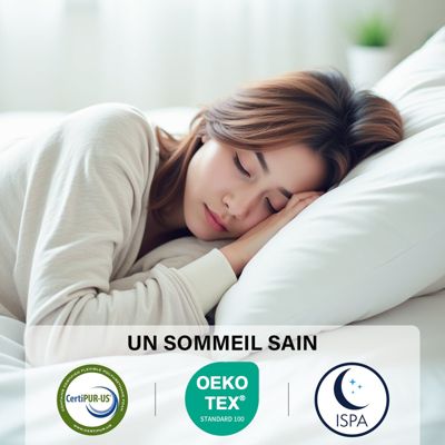 Matelas à ressorts 90x190 cm, épaisseur 22 cm