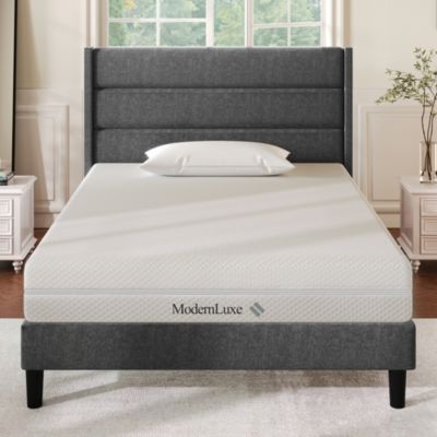 Matelas à ressorts 90x200 cm - 20 cm d'épaisseur - mousse froide H3/H2 - housse amovible et lavable - blanc