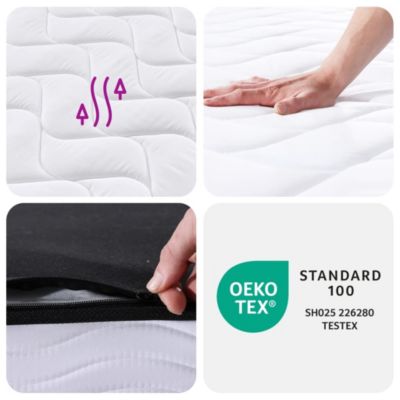 Matelas à ressorts bonnell moyen 80x200 cm vidaXL