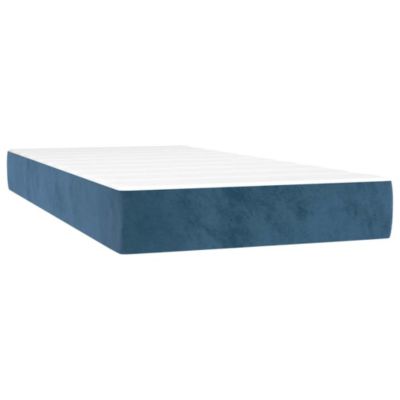 Matelas à ressorts ensachés 90 x 220 x 20 cm Bleu foncé vidaXL