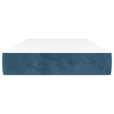 Matelas à ressorts ensachés 90 x 220 x 20 cm Bleu foncé vidaXL