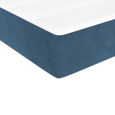 Matelas à ressorts ensachés 90 x 220 x 20 cm Bleu foncé vidaXL