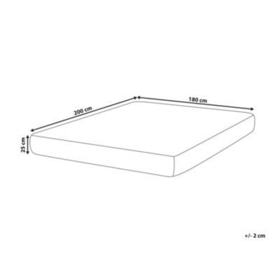 Matelas à ressorts ensachés en latex DAYDREAM Ferme 180 x 200 cm