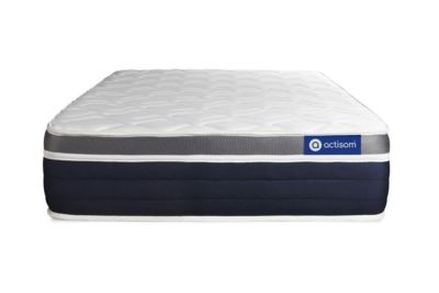 Matelas  Ressorts ensachés et mémoire de forme - Confort : Mi-ferme