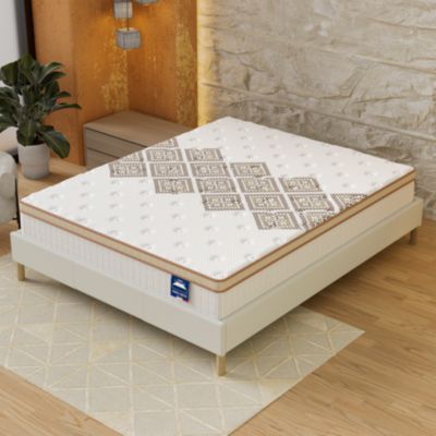 Matelas Ressorts Ensachés et Mousse Haute Densité Ép. 28 cm Errakis