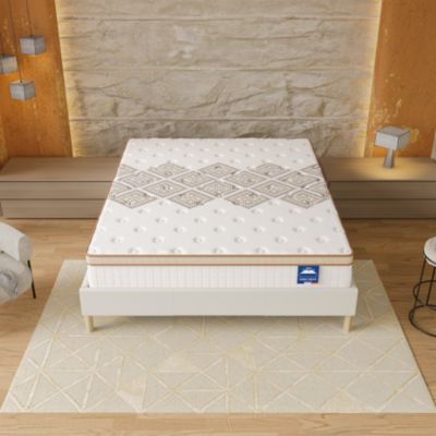 Matelas Ressorts Ensachés et Mousse Haute Densité Ép. 28 cm Errakis