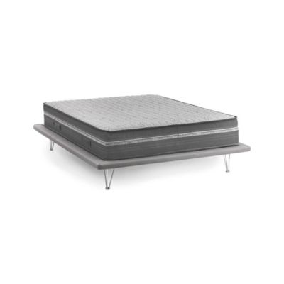 Matelas Simple Altino, Déhoussable 190x80x32h cm Gris