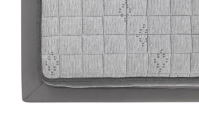 Matelas Simple Altino, Déhoussable 190x80x32h cm Gris