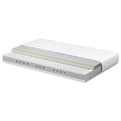 Matelas simple en mousse de latex moyenne avec housse amovible 90 x 200 cm COZY