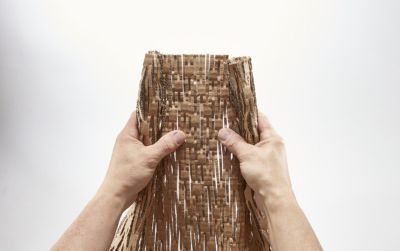 Matelas tressé en carton nid d'abeilles Mottez