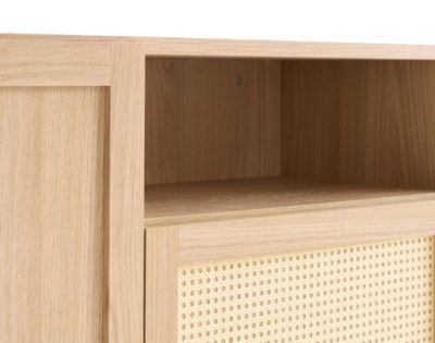 Mathilde - buffet bas - bois et cannage - 170 cm - Best Mobilier