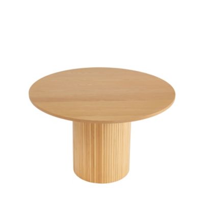 Mati - Table à manger 4 personnes ronde en bois - Bois clair