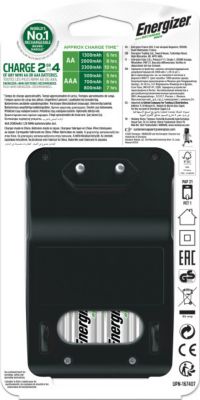 Maxi chargeur + 4 aa 2000mah Energizer