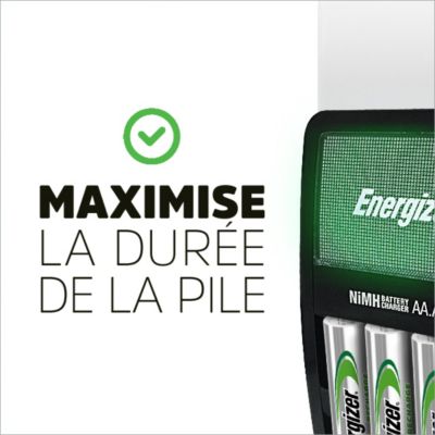 Maxi chargeur + 4 aa 2000mah Energizer