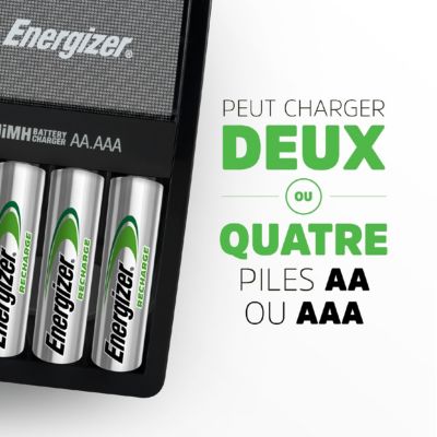 Maxi chargeur + 4 aa 2000mah Energizer