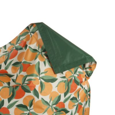 Maxi coussin déperlant intérieur / extérieur imprimé oranges 140 x 120 cm