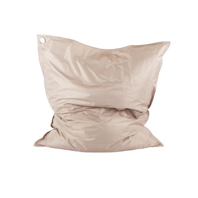 Maxi coussin déperlant intérieur / extérieur uni beige 140 x 120 cm