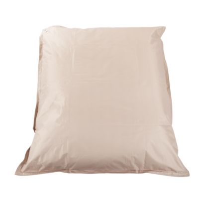 Maxi coussin déperlant intérieur / extérieur uni beige 140 x 120 cm