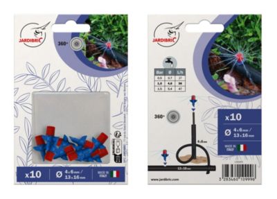 Maxi-jet vendu par 10 Jardibric 6350060T 1 bar portée 2,3 m angle 360° débit 36 L/h