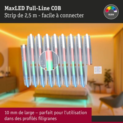 MaxLED 1000 Strip LED Extension COB 2,5m RGBW 24W 1038lm/m RGBW+