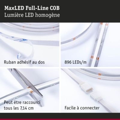 MaxLED 1000 Strip LED Extension COB 2,5m RGBW 24W 1038lm/m RGBW+