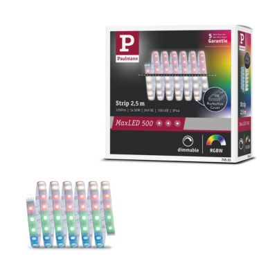 MaxLED 500 Strip LED bande individuelle 2,5m RGBW revêtue 30W 500lm/m RGBW+