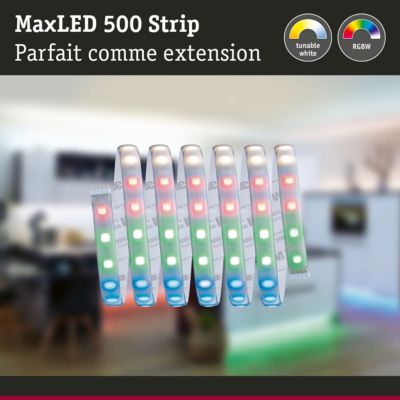 MaxLED 500 Strip LED bande individuelle 2,5m RGBW revêtue 30W 500lm/m RGBW+