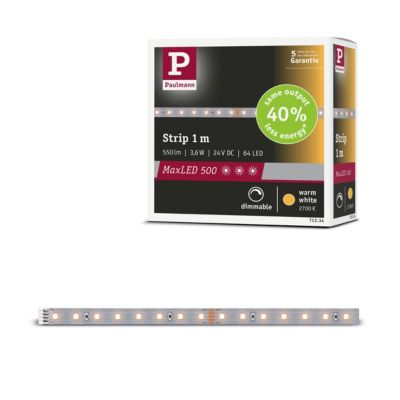 MaxLED 500 Strip LED Extension 1m blanc chaud 3,6W 550lm/m 2700K