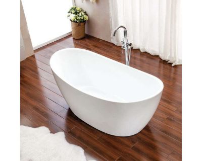 MAYA - Baignoire ilot - Blanc - 80x170x68cm