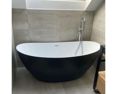 MAYA - Baignoire ilot - Noir - 80x150x68cm